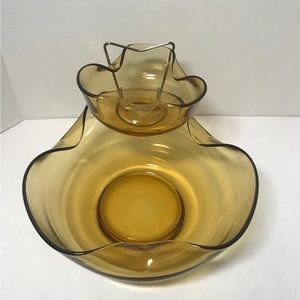 Amber glass chip and dip set